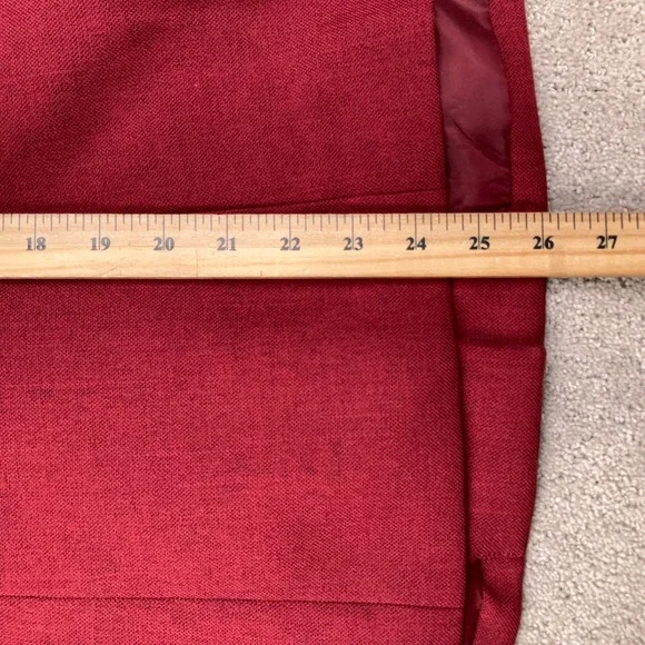 Le Suit Skirt Set Womens 18W Red Monochromatic Layered Professional Church 2pc - Picture 8 of 15